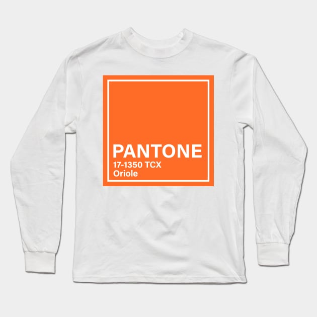pantone 17-1350 TCX Oriole Long Sleeve T-Shirt by princessmi-com